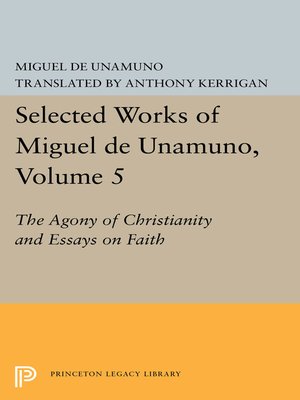 cover image of Selected Works of Miguel de Unamuno, Volume 5